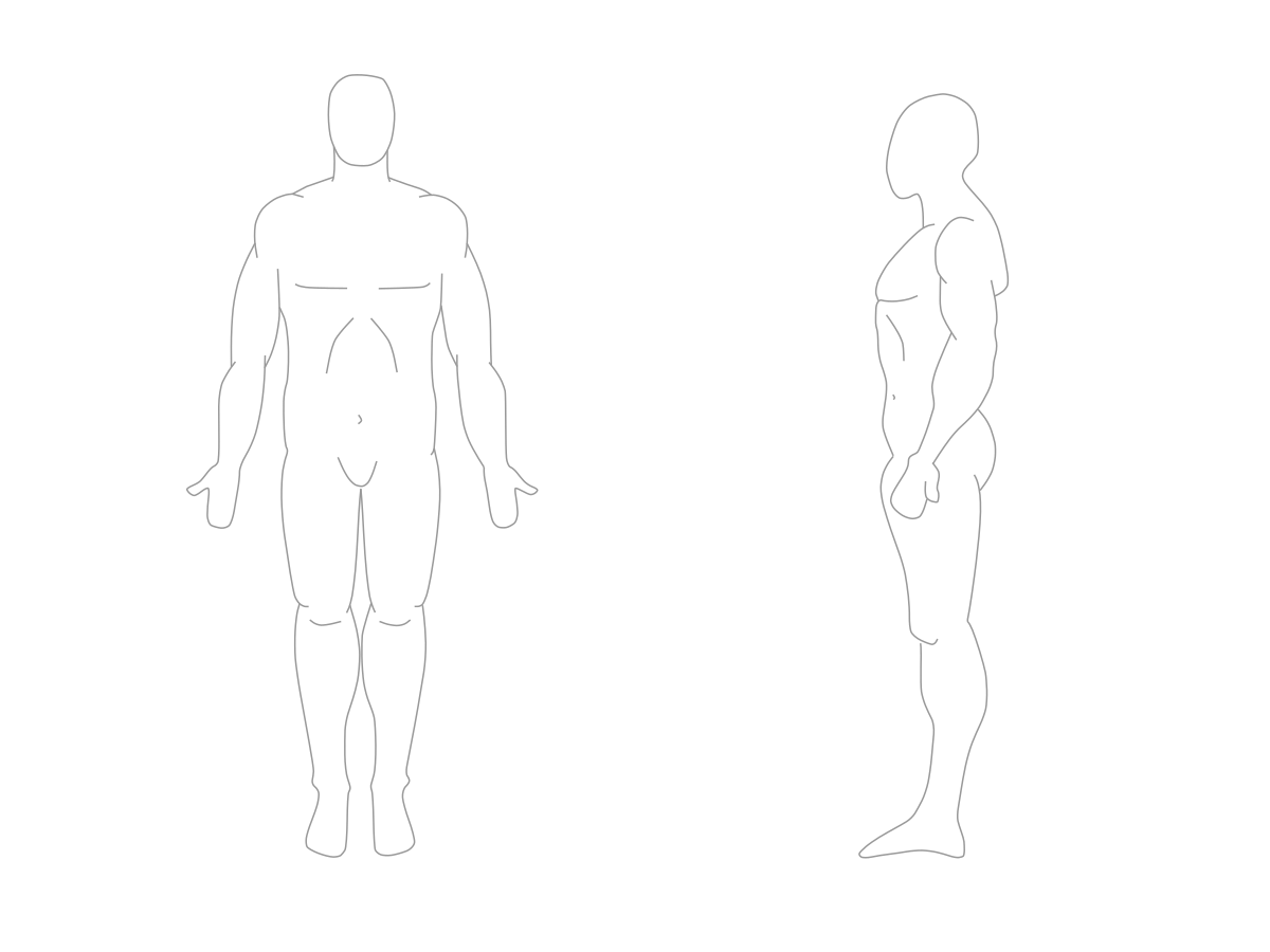 I trattamenti mininvasivi Human body front and side.svg